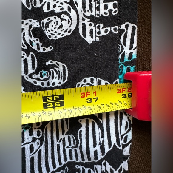 JM Collections Blue Black White Paisley Design Sleeveless Dress SZ L Midi - Picture 9 of 10